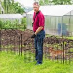 Tall Garden Fence Animal Barrier with Gate, 40 in(H) 12 Panels Garden Fences and Borders for Dogs, Dog Fence Outdoor for Yard, Total Length 26.2 Ft Metal Temporary Fencing│Patented - Image 5