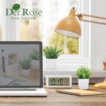 Der Rose 2 Pack Fake Plants Mini Artificial Greenery Potted Plants for Home Decor Indoor Office Table Room Farmhouse - Image 6