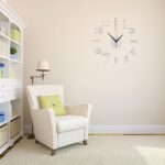 DIY Wall Clock Silent Frameless Wall Clocks Battery Operated 15.7 Inch Silver Acrylic Wall Clock Sticker Modern Wall Clocks for Living Room Kitchen Bedroom Office (S) - Image 4