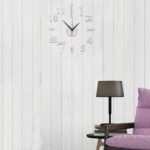 DIY Wall Clock Silent Frameless Wall Clocks Battery Operated 15.7 Inch Silver Acrylic Wall Clock Sticker Modern Wall Clocks for Living Room Kitchen Bedroom Office (S) - Image 6