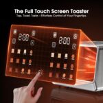 4 Slice Toaster Wide Slot– Dual Digital TouchScreen & Independent Control Panel | Single-Slice Modes/Reheat/Defrost | 1800W Stainless Steel Toaster for Bagels & Artisan Bread - Image 3