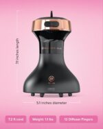 Bellissima Diffon Ceramic Diffuser Hair Dryer for Curly Hair - 2-in-1 Blow Dryer with Diffuser - Reduces Frizz, Defines Curls, Volumizes - Lightweight, Compact, Easy Hold Handle - Image 4