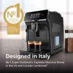 Philips 2200 Series Fully Automatic Espresso Machine, Classic Milk Frother, 2 Coffee Varieties, Intuitive Touch Display, 100% Ceramic Grinder, AquaClean Filter, Aroma Seal, Black (EP2220/14) - Image 8