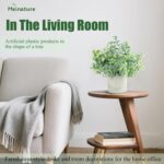 3 Pack Life-Like Potted Fake Plant, Artificial Plants Indoor, Artificial Frost-Hung Green Plants,Eco-Friendly Gray Pot, No Need for Maintenance，Ideal Decor for Home and Office - Image 5