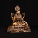 Shree Laxmi Idol for Diwali Pooja, Navratri, Car Dashboard Goddess Lakshmi Statue Sculpture for Wealth Wedding Decor Prosperity Compact Hindu Decor Showpiece Height - 4 Inch (Pack of 1) - Image 3