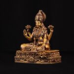 Shree Laxmi Idol for Diwali Pooja, Navratri, Car Dashboard Goddess Lakshmi Statue Sculpture for Wealth Wedding Decor Prosperity Compact Hindu Decor Showpiece Height - 4 Inch (Pack of 1) - Image 4