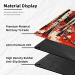 for MTG Playmat with Storage Bags, Card Playmat for TCG Card Playing Game,Rollable & Foldable for PTCG and Board Game Mat for Cards,Non-Slip Skulls Desk Mat for Home Office - Image 4