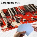 for MTG Playmat with Storage Bags, Card Playmat for TCG Card Playing Game,Rollable & Foldable for PTCG and Board Game Mat for Cards,Non-Slip Skulls Desk Mat for Home Office - Image 7