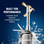 Oster Extreme Mix Blender, 64oz Glass Jar, 3 iBlend Preset Functions, 1600-Watts, 10-Point Blade Stack with Titanium Coating & 24oz Blend-N-Go Cup - Image 7