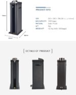 Automatic Wet Umbrella Wrapper Packing Machine, Bags Dispenser Holder, Single Slot, EGI Special Color Coating, 200 Long Bags Included (Pearl Grey) - Image 4