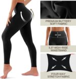 3 Pack Leggings for Women-No See-Through High Waisted Tummy Control Yoga Pants Workout Running Legging - Image 6