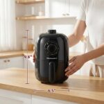 Elite Gourmet EAF-1121X Personal 1.1 Qt. Compact Space Saving Electric Hot Air Fryer Oil-Less Healthy Cooker, Timer & Temperature Controls, 1000W Black - Image 5