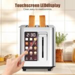 Touch Screen Toaster 4 Slice, 4 Bread Types, 4 Shade Settings, LCD Display, Extra Wide 1.5" Slots, Memory Function, 1400W，16.54 * 8.66 * 7.48inch - Image 5