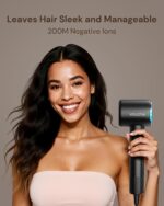 Hair Dryer Blow Dryer with Diffuser for Curly Hair, 110000 RPM Professional High Speed Hairdryer with Negative Ions, 1400W Blow Dryer with 6.5 Ft Cord Fast Drying for Women Men - Image 4