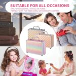 Hot Sugar Makeup Kit for Teenager Girls - Full Starter Cosmetics Set with Eye Shadow Lip Balm Blush Lip Gloss Brush Lip Pencil Eye Pencil and Mirror (Rainbow) - Image 7