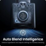 Chefman Obliterator 48 oz Countertop Blender for Smoothies, 1380W Motor to Crush Ice, Nuts, and Frozen Fruit with Stainless Steel Blade, Auto Blend Function, Includes Tamper and Scraper - Image 5