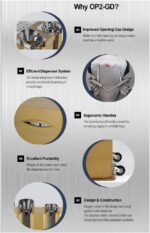 Automatic Wet Umbrella Wrapper Packing Machine, Bags Dispenser Holder, Double Slots, EGI Special Color Coating, 200 Long Bags and 200 Short Bags Included (Gold) - Image 4