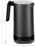 ZWILLING Enfinigy Cool Touch 1.5-Liter Electric Kettle Pro, Cordless Tea Kettle & Hot Water - Black - Image 4