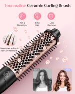5 in 1 Curling Iron with Thermal Brush and 4 Interchangeable Ceramic Barrels(1/2 to 1 1/2 inch), Curling Wand Set with Flat Iron, Fast Heating, Dual Voltage Hair Curler, Gifts for Women - Image 5