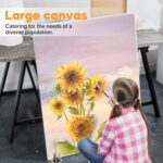 CONDA Large Stretched Canvas for Painting, 30x40 Inch 2 Pack Big Canvas, 100% Cotton, Primed Acid-Free, White Blank Stretched Canvas Boards Art Supplies for Acrylics, Oils Painting - Image 7