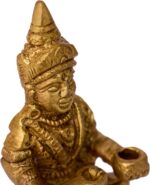 GURU JEE™ Brass Statue Goddess Annapurna Devi Idol Small Annapurna Goddess of Food Collectible Sculpture Religious Gifts Showpiece for Home Mandir Temple - Image 8