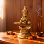 GURU JEE™ Brass Statue Goddess Annapurna Devi Idol Small Annapurna Goddess of Food Collectible Sculpture Religious Gifts Showpiece for Home Mandir Temple - Image 9