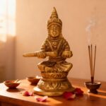 GURU JEE™ Brass Statue Goddess Annapurna Devi Idol Small Annapurna Goddess of Food Collectible Sculpture Religious Gifts Showpiece for Home Mandir Temple - Image 10