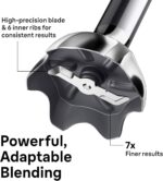 Braun MQ50001M Vario Hand Blender – 21-Speed Handheld Immersion Blender with PowerBell VPlus, TurboBoost & EasyClick Systems, Stainless Steel Blades, SplashControl, 500W, Hand Blenders for Smoothies - Image 5