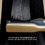Shark Glam Ceramic & Powerful Air Styling & Drying System, with Silki Straightener & Shark Glossi Air Glosser, for Drying, Curling, Straightening & Glossing, Gold, HD6051S (Straight & Wavy Hair) - Image 6