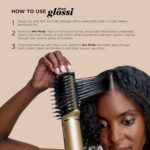Shark Glam Ceramic & Powerful Air Styling & Drying System, with Silki Straightener & Shark Glossi Air Glosser, for Drying, Curling, Straightening & Glossing, Gold, HD6051S (Straight & Wavy Hair) - Image 17