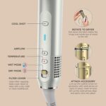 Shark Glam Ceramic & Powerful Air Styling & Drying System, with Silki Straightener & Shark Glossi Air Glosser, for Drying, Curling, Straightening & Glossing, Gold, HD6051S (Straight & Wavy Hair) - Image 19