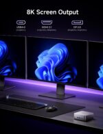 MINISFORUM X1-255 Mini PC AMD Ryzen 7 255(8C/16T) Barebone Version Desktop Computer, HDMI2.1|DP2.0|2xUSB4 Video Output, 1x Oculink Port, 2.5G RJ45 Port/WiFi7/BT5.4, AMD Radeon Graphics Micro PC - Image 8