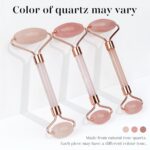 BAIMEI IcyMe Jade Roller & Gua Sha, Face Roller Redness Reducing Skin Care Tools, Self Care for Men Women, Massager for Face, Eyes, Neck, Relieve Fine Lines and Wrinkles - Rose Quartz - Image 10