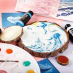 ABEIER Iridescent Acrylic Paint, Set of 18 Chameleon Colors, 2 oz/60ml Bottles, Color-shifting, Non-Toxic, High Viscosity, Blendable, Paints on Rocks Crafts Canvas Wood, Fabric, Ceramic & Stone - Image 4