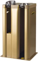 Automatic Wet Umbrella Wrapper Packing Machine, Bags Dispenser Holder, Double Slots, EGI Special Color Coating, 200 Long Bags and 200 Short Bags Included (Gold) - Image 2