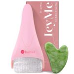 BAIMEI IcyMe Ice Roller for Face and Gua Sha Facial Tool Set, Ice Face Roller Reduces Puffiness Relieves Migraines Skin Care Tools, Self Care Gift for Women - Pink - Image 2