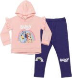 Bluey Girls Fleece Hoodie and Leggings Outfit Set - Image 2