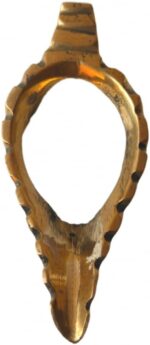 Brass Pooja Shankh Stand (Small Size, Gold) Decorative showpiece,(Pack of 1) Conch Seashell Stand Size 4.5 Inch X 1.7 Inch Ideal for Pooja Ghar Home/Office Temple Nice Gifting Option for Devotees - Image 2