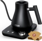 COZII Gooseneck Electric Kettle with ±1°F Temperature Control, 1200W Quick Heating for Pour Over Coffee & Tea, 0.9L Water Boiler with 24H Keep Warm & Auto Shut Off, Stainless Steel Interior, Black - Image 2
