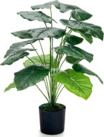 Der Rose 28'' Fake Plants Large Artificial Tropical Faux Plants Indoor Tall for Room Home Bathroom Farmhouse Outdoor Decor - Image 2