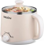 Dezin Electric Pot, 1.6L Ramen Cooker, Hot Pot Electric Stainless Steel, Multifunctional Cooker for Egg, Pasta, Soup, Porridge, Oatmeal with Temperature Control and Keep Warm Function - Image 2