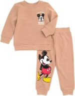 Disney Christmas Fleece Sweatshirt and Pants Outfit Set Newborn to Big Kid Sizes (Newborn - 10-12) - Image 2