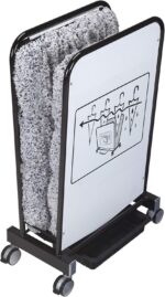 Eco-Friendly Wet Umbrella Dryer, Rainwater Remover Drying Machine, EGI Special Color Coating, 3-Liter Bucket, Caster Wheels, Non-Woven Fabric Cover Included (Snow White) - Image 2