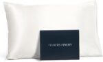 Fishers Finery 25mm 100% Pure Mulberry Silk Pillowcase (White Standard) - Image 2