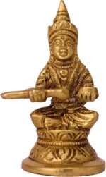 GURU JEE™ Brass Statue Goddess Annapurna Devi Idol Small Annapurna Goddess of Food Collectible Sculpture Religious Gifts Showpiece for Home Mandir Temple - Image 2