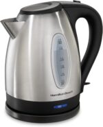 Hamilton Beach Electric Tea Kettle, Water Boiler & Heater, 1.7 Liter, Cordless Serving, 1500 Watts for Fast Boiling, Auto-Shutoff and Boil-Dry Protection, Stainless Steel (40880) - Image 2