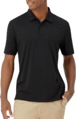 Hanes Mens Moves Performance Polo, Short Sleeve Polo Shirt for Men, Moisture-Wicking - Image 2