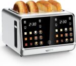 Keenstone Toaster 4 Slice, Digital Smart Toaster with TouchScreen, Dual Control Panel, Single Slot Toasting, Timer, Reheat & Defrost for Bagels, Bread, Waffles, Stainless Steel Kitchen Essentials - Image 2