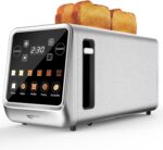 Keenstone Toaster 4 Slice, Digital Smart Toaster with TouchScreen, Memory Function, Single Slot Toasting, Timer, Reheat & Defrost for Bagels, Bread, Waffles, Muffin, Stainless Steel Kitchen Essentials - Image 2