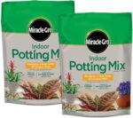 Miracle-Gro Indoor Potting Mix, Blended for a Variety of Houseplants, Feeds for up to 6 Months, 6 qt., 2-Pack - Image 2